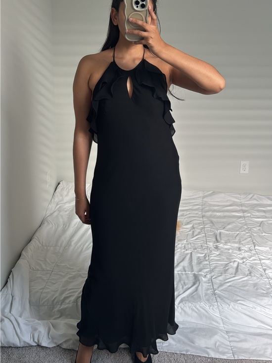 Lauren Ralph Lauren Dresses & Skirts - Vintage Ralph Lauren 100% silk halter dress
Open back